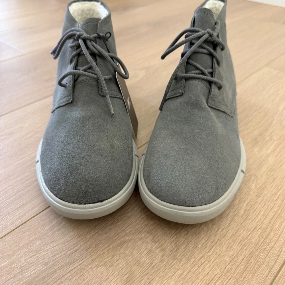 Sorel Caribou Mod Chukka Waterproof Grey‎ Suede Boots NM4807-052 Mens 10